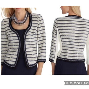 White House Black Market Women's Tweed Blazer Size XS